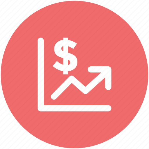 Commerce, currency, currency value, finance, pointing up, saving icon - Download on Iconfinder