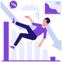 chart, down, business, decrease, failure, fail
