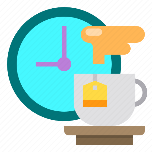 Clock, cup, hot, tea icon - Download on Iconfinder