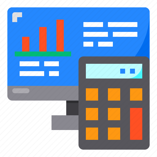 Calculator, chart, graph, monitor icon - Download on Iconfinder