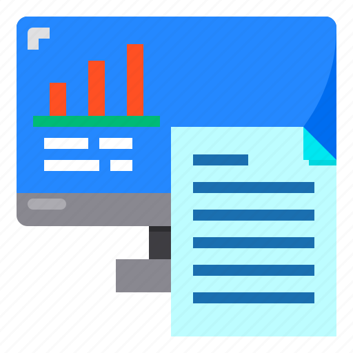 Chart, file, graph, monitor, paper icon - Download on Iconfinder