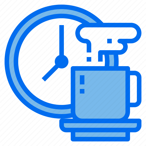 Clock, coffee, cup, hot icon - Download on Iconfinder