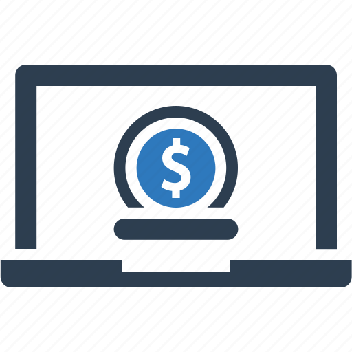 Laptop, money, online, savings icon - Download on Iconfinder