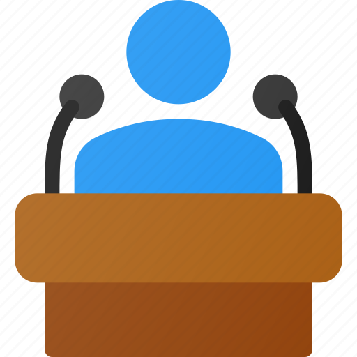Conference, podium, presentation, press, speach icon - Download on Iconfinder