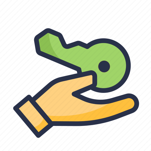 Key, hand, business, estate, property icon - Download on Iconfinder