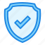 checkmark, security, safety, protect, protection, data, shield 