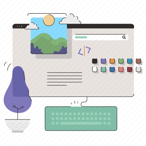 Web, development, webpage, page, ui, user interface illustration - Download on Iconfinder