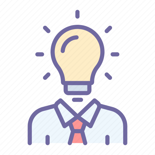 Bulb, light, idea, man, business, creative icon - Download on Iconfinder