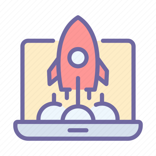 Rocket, business, startup, creative, laptop, idea icon - Download on Iconfinder