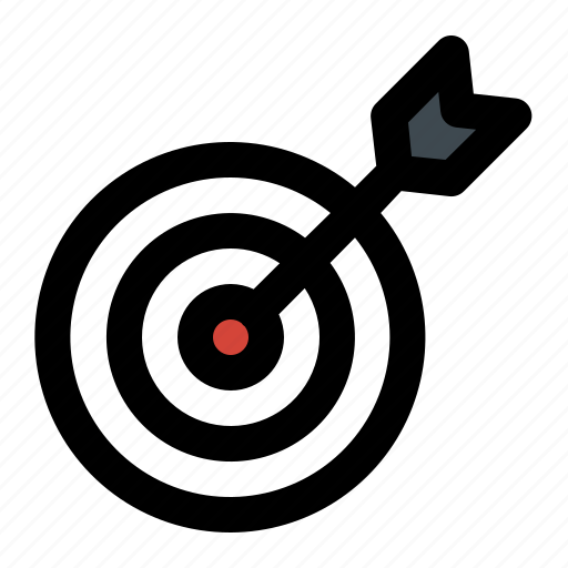 Target, goal, arrow, aim, bullseye, market icon - Download on Iconfinder