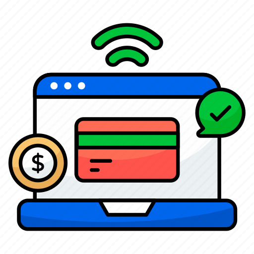 Card payment, pay online, epay, ecommerce, banking website icon - Download on Iconfinder