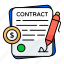 deal, contract paper, agreement, signature, sign 