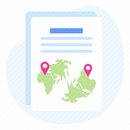 Maps, file, document, location, geographic, navigation, map icon - Download on Iconfinder