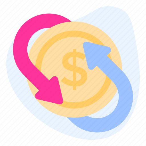 Money, flow, cashflow, supply, payments, business, arrows icon - Download on Iconfinder