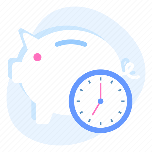 Time, save, saving, piggy, bank, business, finance icon - Download on Iconfinder