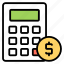 financial calculation, arithmetic, mathematics, accounting, money calc 
