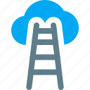 stairs, business, cloud, chart