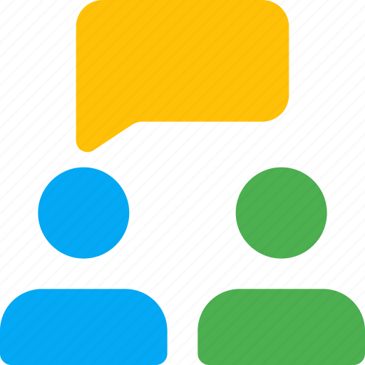 Two, people, bubble, chat, business icon - Download on Iconfinder