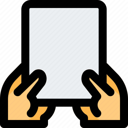 Hand, holding, paper, business icon - Download on Iconfinder