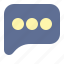 icon, flat, chat, message 