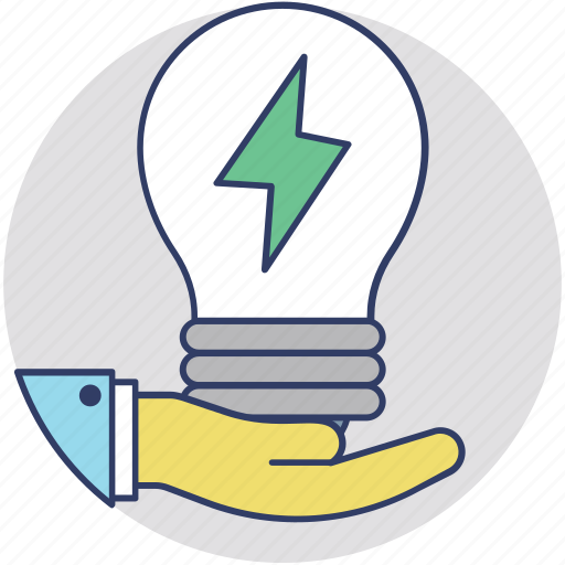 Abilities, challenges, creative think, hand bulb, skills icon - Download on Iconfinder