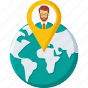 business, earth, global, location, navigation, office, pin, world