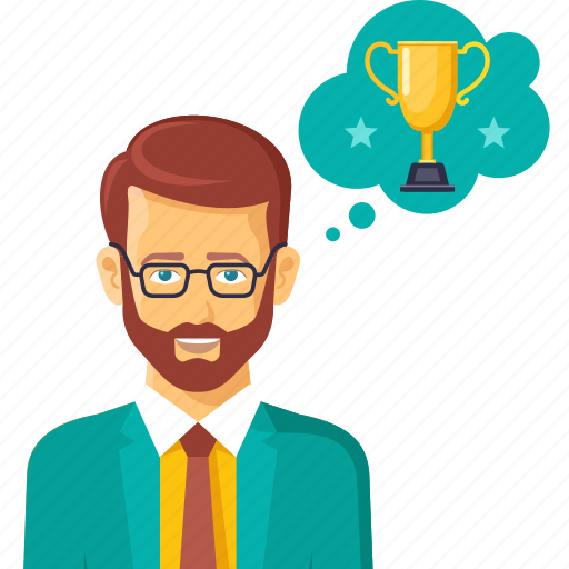 Award, business, man, success, think, trophy, win icon - Download on Iconfinder