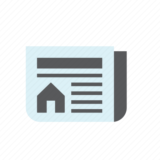 Business, house, newspaper, real estate icon - Download on Iconfinder