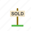 business, real estate, sign, sold 