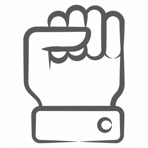 Clenched, fist, hand, hand fist, power, punch, strength icon - Download on Iconfinder