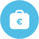 bag, banknote bag, business bag, currency bag, euro case, euro currency