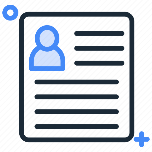 Cv, document, job, portfolio, profile, resume icon - Download on Iconfinder
