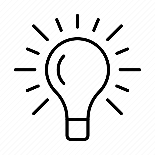 Bulb, idea, lamp, light, lightbulb icon - Download on Iconfinder