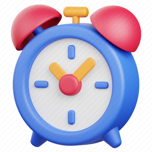 Clock, time, timer, alarm, alert, schedule, wake up 3D illustration - Download on Iconfinder