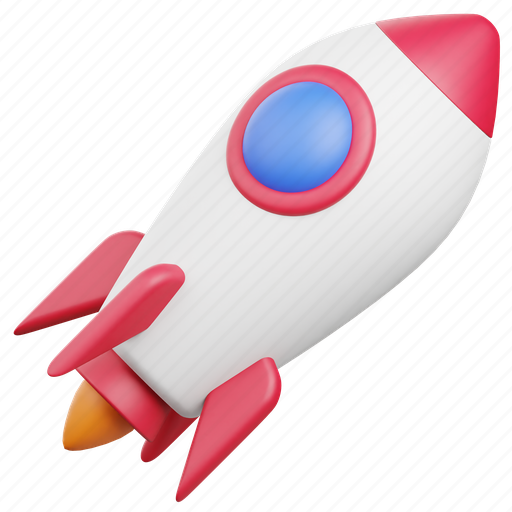 Startup, rocket, space, ship, spaceship, launch, business 3D illustration - Download on Iconfinder
