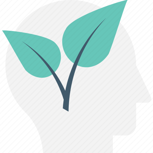 Head, leaf, mind, nature, think green icon - Download on Iconfinder