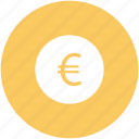 coins stack, currency, euro coins, euro sign, financial, money 
