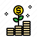 coins, growth, business, connection, marketing