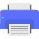 computer, document, office, printer