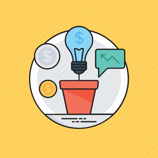 Business idea, earning strategy, lightbulb, marketing plans, profit generation plan icon - Download on Iconfinder