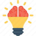 brain, bulb, creative mind, innovative, intelligent