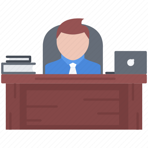 Boss, business, director, job, office, table, work icon - Download on Iconfinder