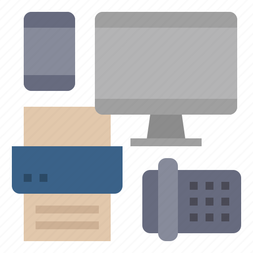 Business, computer, equipment, fax, office, printer icon - Download on Iconfinder