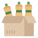bottles, box, delivery, goods, packaging, product, shipping