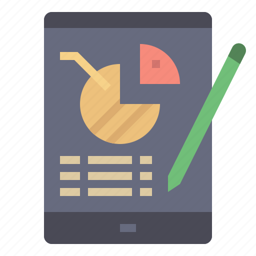 Analytics, dashboard, data, graph, report, results, tablet icon - Download on Iconfinder