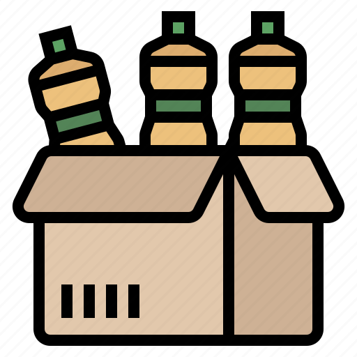 Bottles, box, delivery, goods, packaging, product, shipping icon - Download on Iconfinder