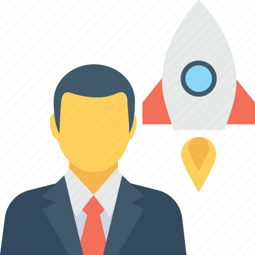 Business launch, businessman, marketing, rocket, startup icon - Download on Iconfinder