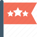 banner, feedback, flag, review, star