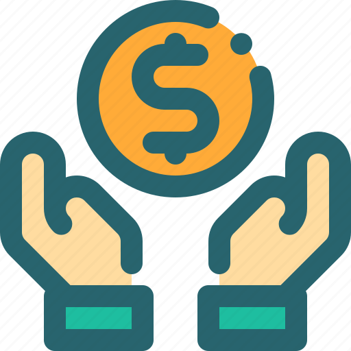 Business, coin, dollar, hand, money icon - Download on Iconfinder