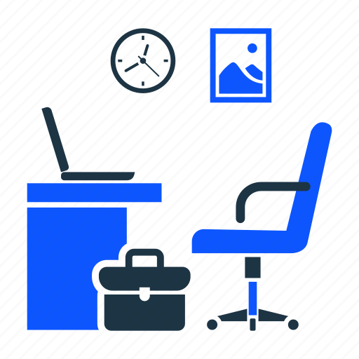 Bag, desk, office, table, work, workplace icon - Download on Iconfinder